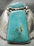 Exceptional Vintage Native American Navajo Turquoise Maiden Sterling Silver Sun Bracelet-Nativo Arts