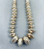 Traditional Vintage Native American Navajo Sterling Silver Necklace-Nativo Arts