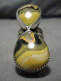 Rare Bumblebee Stone Navajo Sterling Silver Native American Ring-Nativo Arts