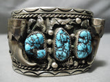 Best Vintage Navajo Turquoise Sterling Silver Wild Native American Bracelet-Nativo Arts
