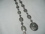 1930's Vintage Native American Navajo Royston Turquoise Sterling Silver Concho Belt Old-Nativo Arts