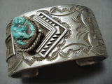 Best Vintage Native American Navajo Nel Burbank 14k Gold Sterling Silver Turquoise Bracelet-Nativo Arts