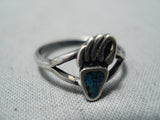 Wonderful Turquoise Sterling Silver Ring Native American-Nativo Arts