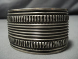 Amazing Vintage Navajo Sterling Silver Native American Bracelet Old Cuff-Nativo Arts