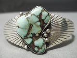 Opulent Vintage Native American Navajo Damale Turquoise Sterling Silver Bracelet Old-Nativo Arts