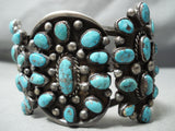 One Of The Best Vintage Native American Navajo Old Morenci Turquoise Sterling Silver Bracelet-Nativo Arts