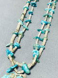 Native American One Of The Best Vintage Early Santo Domingo Turquoise Necklace-Nativo Arts