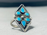Important Vintage Native American Zuni Turquoise Sterling Silver Ring-Nativo Arts