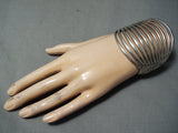 12 Story Vintage Navajo Native American Sterling Silver 12 Rail Bracelet-Nativo Arts