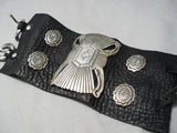 Towering Vintage Native American Navajo Colossal Sterling Silver Ketoh Bracelet-Nativo Arts