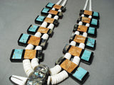 Native American One Of The Biggest Santo Domingo Inlay Necklace All Year!-Nativo Arts