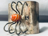 Spider Agate Vintage Southwest Sterling Silver Bracelet Cuff Old-Nativo Arts
