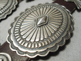 Important Gary Reeves Vintage Native American Navajo Turquoise Sterling Silver Concho Belt Old-Nativo Arts
