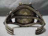 One Of The Best Vintage Native American Navajo Turqyuoise Kachina Sterling Silver Bracelet Old-Nativo Arts