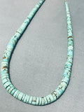Native American Exquisite Vintage Santo Domingo Turquoise Sterling Silver Necklace-Nativo Arts