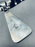 Best Vintage Native American Black And White Sterling Silver Necklace-Nativo Arts