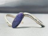 Native American Breathtaking Vintage Apache Purple Jasper Sterling Silver Bracelet-Nativo Arts