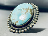 Heaviest Best 31 Grams Native American Navajo #8 Mine Turquoise Sterling Silver Ring-Nativo Arts