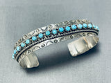 Exceptional Vintage Native American Zuni Sleeping Beauty Turquoise Sterling Silver Bracelet-Nativo Arts