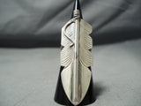 Spectacular Navajo Sterling Silver Feather Ring Native American-Nativo Arts