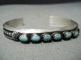 Wonderful Navajo Turquoise Sterling Silver Bracelet Native American-Nativo Arts