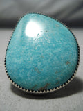Impressive Vintage Native American Navajo Turquoise Sterling Silver Ring-Nativo Arts