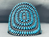 Mind Boggling Vintage Native American Navajo Or Zuni Turquoise Sterling Silver Bracelet-Nativo Arts