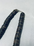Native American One Of The Biggest Slab Shell Heishi Vintage Santo Domingo Necklace-Nativo Arts