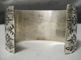 Huge Native American Navajo #8 Turquoise Sterling Silver Bracelet-Nativo Arts