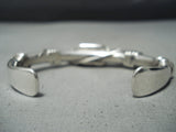 Authentic Vintage Native American Navajo Orville Tsinnie 14k Gold Gaspeite Sterling Bracelet-Nativo Arts