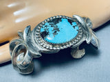 Godber Turquoise!!! Very Rare Vintage Native American Navajo Sterling Silver Bracelet-Nativo Arts