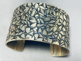 One Of Most Intricate Ever 122 Gram Vintage Native American Navajo Sterling Silver Bracelet-Nativo Arts