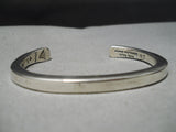 Important Vintage Native American Navajo Orville Tsinnie Sterling Silver Bracelet-Nativo Arts