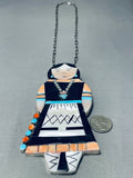 The Biggest Ever Native American Zuni Woman Turquoise Sterling Silver Necklace-Nativo Arts