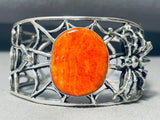 Best Yazzie Spiderweb Cuff Vintage Native American Navajo Sterling Silver Bracelet-Nativo Arts