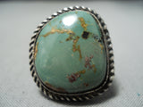 Exquisite Vintage Native American Navajo Royston Turquoise Sterling Silver Ring-Nativo Arts