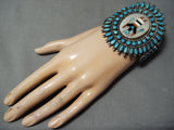 Important Vintage Native American Navajo Victor Moses Begay Turquoise Sterling Silver Bracelet-Nativo Arts