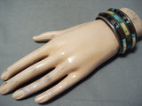 Charles Loloma Student Vintage Native American Navajo Turquoise Sterling Silver Bracelet-Nativo Arts