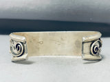 Important Older Yazzie Vintage Native American Navajo Turquoise Sterling Silver Bracelet-Nativo Arts