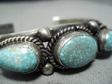 Very Important Native American Navajo Ella Linkin Turquoise Sterling Silver Bracelet-Nativo Arts