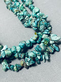 Fabulous Vintage Native American Navajo Royston & Kingman Turquoise Sterling Silver Necklace-Nativo Arts