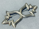 Incredible Vintage Native American Hopi Sterling Silver Pin-Nativo Arts