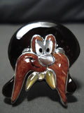 Incredible Native American Zuni Don Dewa Sterling Silver Yosemite Sam Stelring Silver Ring-Nativo Arts