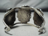 Opulent Vintage Native American Navajo Bisbee Turquoise Sterling Silver Bracelet Old-Nativo Arts