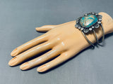 Incredible Beadwork Vintage Native American Navajo Turquoise Sterling Silver Bracelet-Nativo Arts