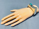 Contemporist Vintage Native American Navajo Malachite Sterling Silver Bracelet-Nativo Arts