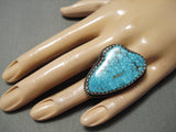 Best Verdy Jake Important Navajo Turquoise Sterling Silver Native American Ring-Nativo Arts