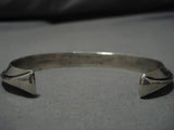 Exceptional Native American Navajo Beveled Sterling Silver Jeanette Dale Bracelet-Nativo Arts