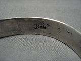 Exceptional Native American Navajo Beveled Sterling Silver Jeanette Dale Bracelet-Nativo Arts
