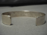 Exceptional Vintage Native American Hopi Kagenvema Sterling Silver Bracelet Old-Nativo Arts